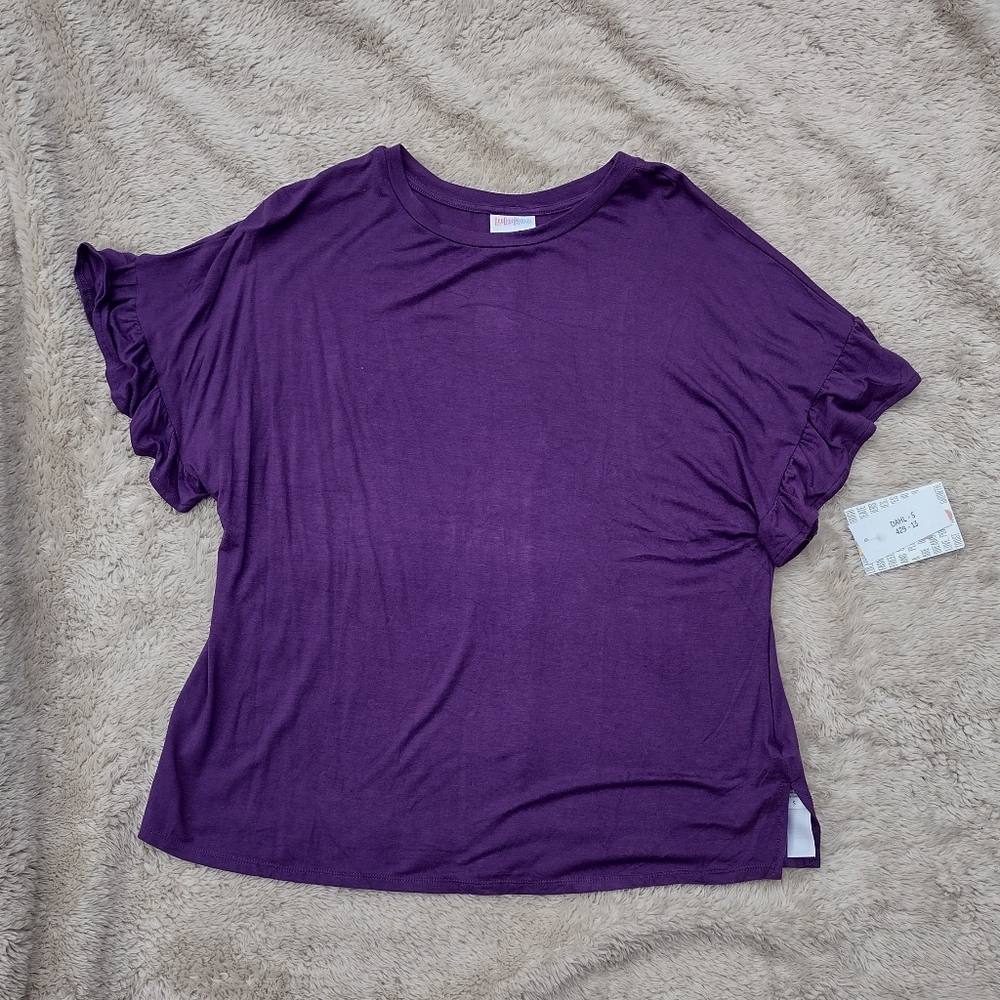 LuLaRoe Dahl Top Size S Purple NWT